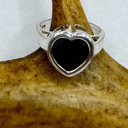 Vintage Smoky Topaz Heart Chunky Cocktail Ring 925 Sterling Silver