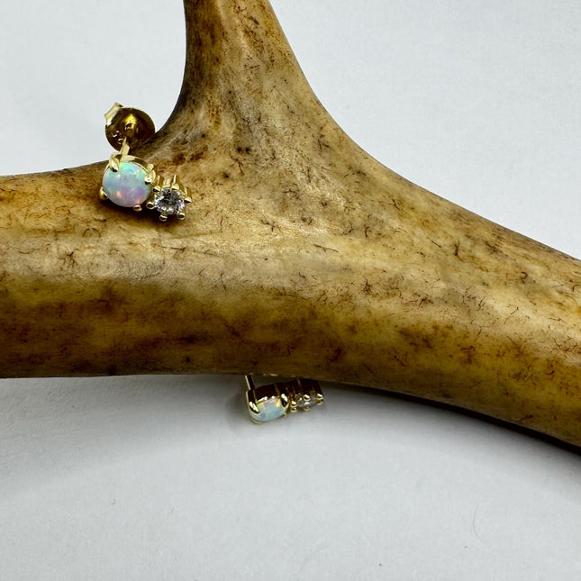 Vintage Gold 925 Sterling Silver Earrings