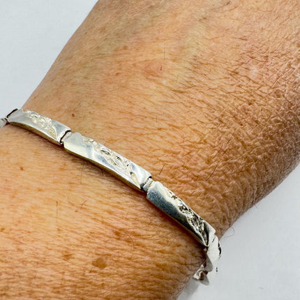 Vintage Mesh Bracelet 925 Sterling Silver