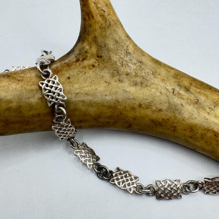 Vintage Celtic Knot Bracelet 925 Sterling Silver
