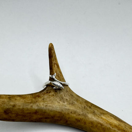 Vintage Silver dolphin Ring