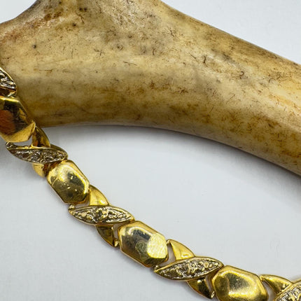 Vintage Gold Tennis Bracelet
