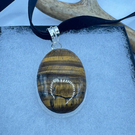 vintage tiger’s eye choker Silver, White Bronze, Tigers Eye,Antique Design, Boho Necklace