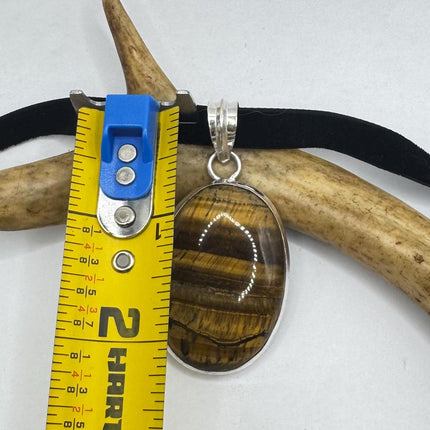 vintage tiger’s eye choker Silver, White Bronze, Tigers Eye,Antique Design, Boho Necklace