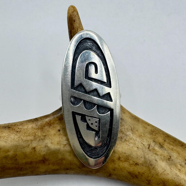 Vintage Silver Rose Ring