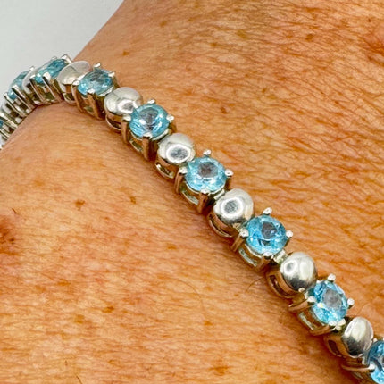 Vintage Silver Tennis Bracelet