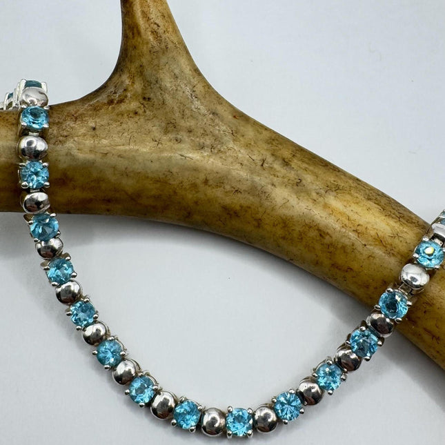 Vintage Silver Tennis Bracelet
