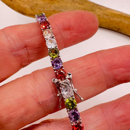 Vintage Silver Tennis Bracelet