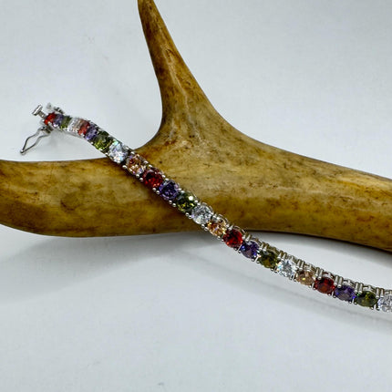 Vintage Silver Tennis Bracelet