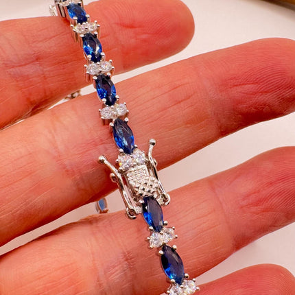 Vintage Silver Tennis Bracelet