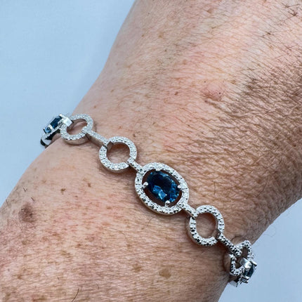 Vintage Silver Tennis Bracelet