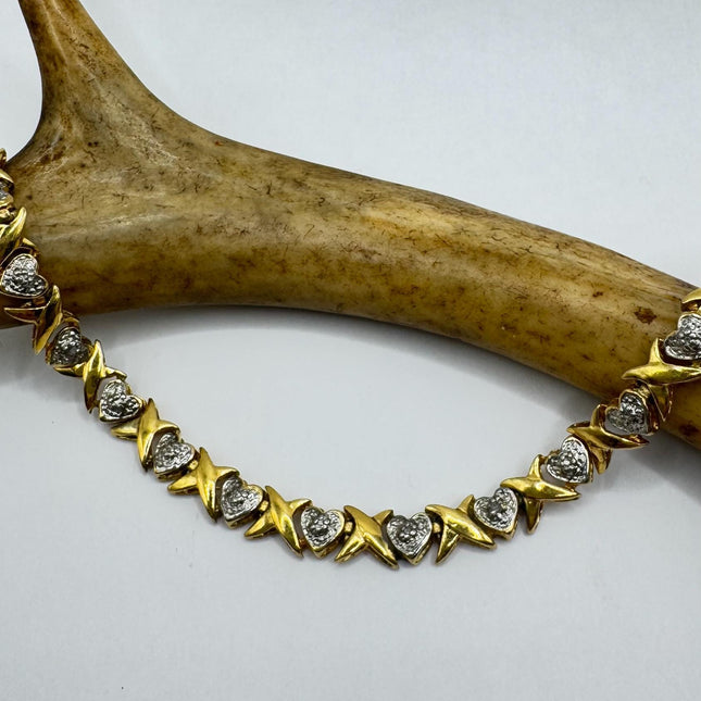 Vintage Gold Tennis Bracelet