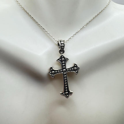 Vintage Silver Cross Pendant