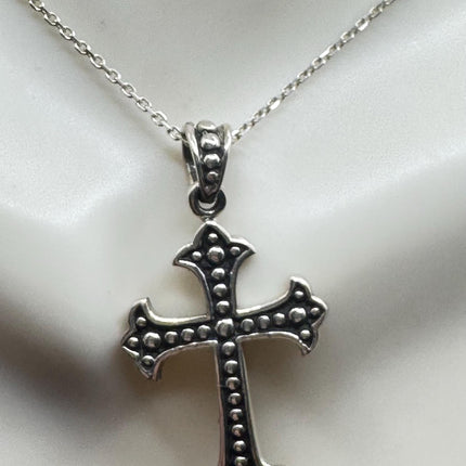Vintage Silver Cross Pendant
