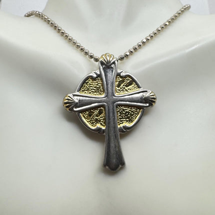 Vintage Silver Celtic Cross Pendant