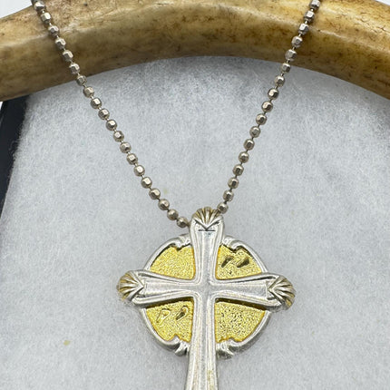 Vintage Silver Celtic Cross Pendant