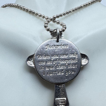 Vintage Silver Celtic Cross Pendant