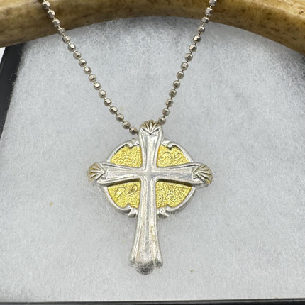 Vintage Silver Celtic Cross Pendant
