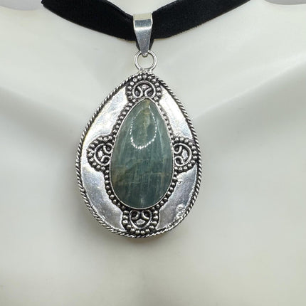 Vintage Silver Gemstone Pendant