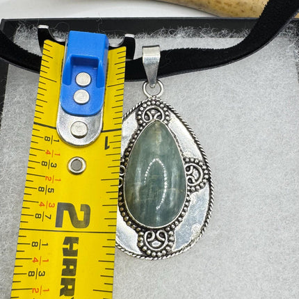 Vintage Silver Gemstone Pendant