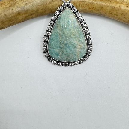 Vintage Silver Gemstone Pendant