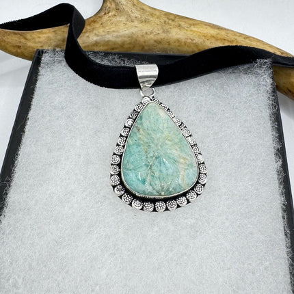 Vintage Silver Gemstone Pendant