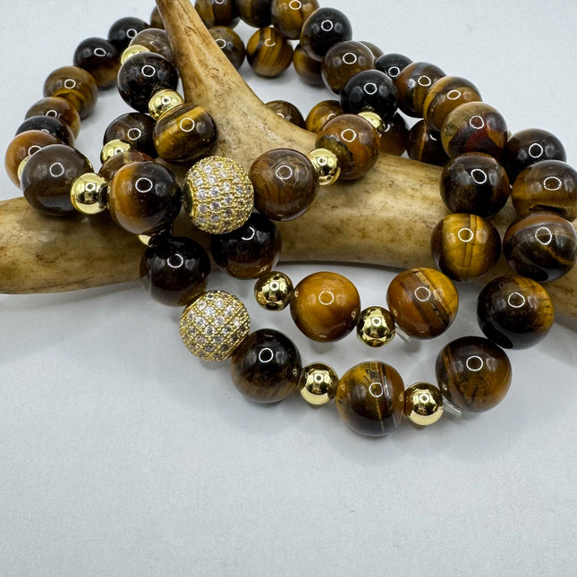 Vintage stretch tiger’s eye bead bracelets Bracelet