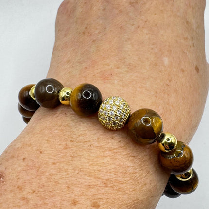 Vintage stretch tiger’s eye bead bracelets Bracelet