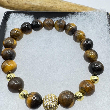 Vintage stretch tiger’s eye bead bracelets Bracelet