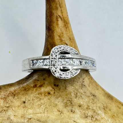 Vintage Silver Buckle Ring