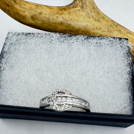 Vintage Silver Buckle Ring