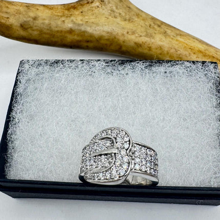 Vintage Silver Buckle Ring