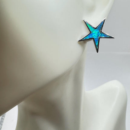 Star Stud Silver Earrings
