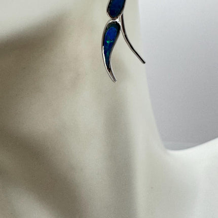 Swirl Stud Silver Earrings