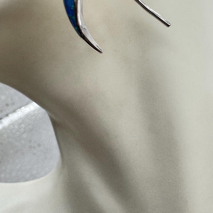 Swirl Stud Silver Earrings