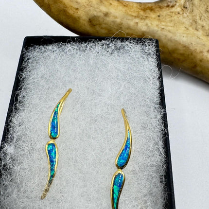 Swirl Stud Silver Earrings