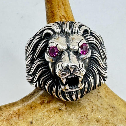 Vintage Silver Lion Ring