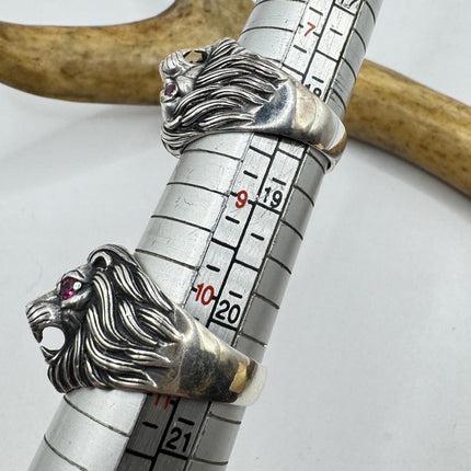 Vintage Silver Lion Ring