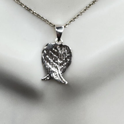 Vintage guardian angel wings Pendant Necklace