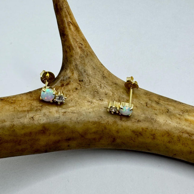 Vintage Gold 925 Sterling Silver Earrings