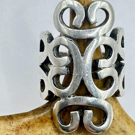Vintage Silver Ring |Celtic Boho Statement Wedding Band Ring 925 Sterling Silver Band
