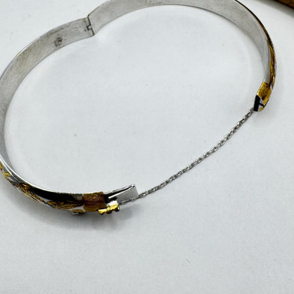 Vintage Modern Gold Bracelet 9k Gold Filled
