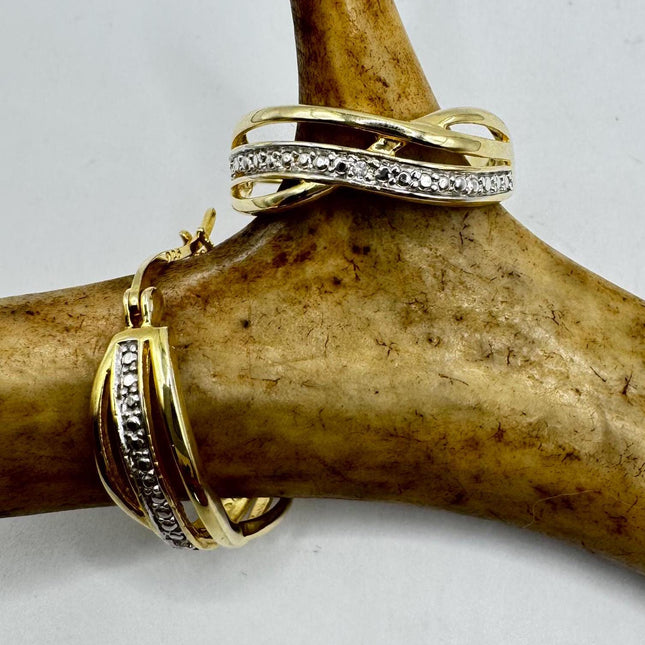 Vintage Gold Hoop Earrings