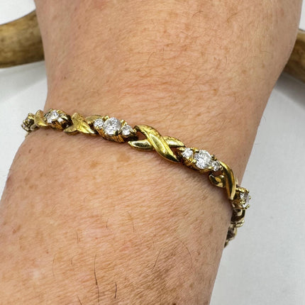 vintage star charm bracelet Dainty Stackable Layered Every day White sapphire 925 Sterling Silver