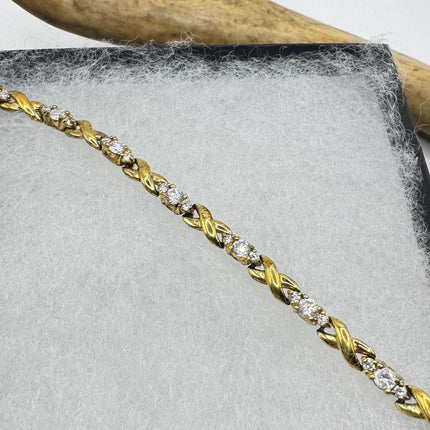 vintage star charm bracelet Dainty Stackable Layered Every day White sapphire 925 Sterling Silver