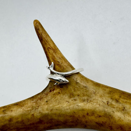 Vintage Silver dolphin Ring