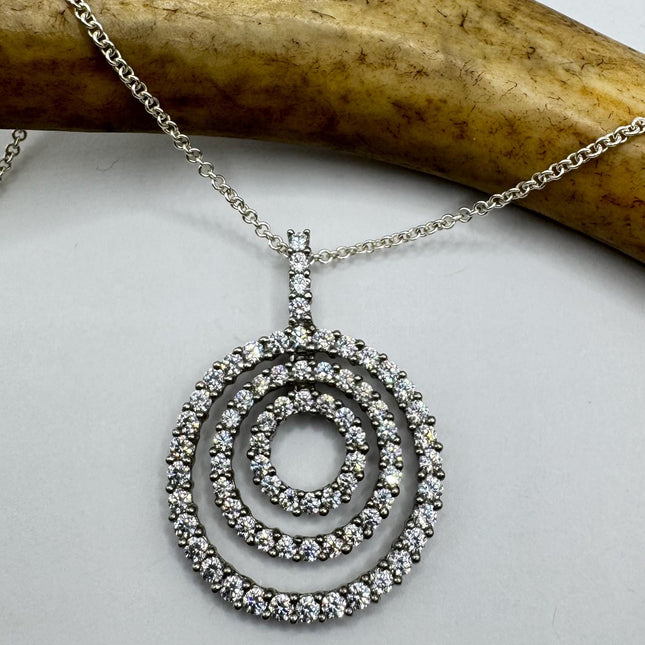 Vintage Silver Gemstone Pendant