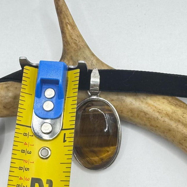 vintage tiger’s eye choker Silver, White Bronze, Tigers Eye,Antique Design, Boho Necklace