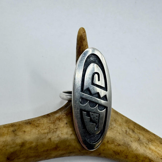 Vintage Silver Rose Ring