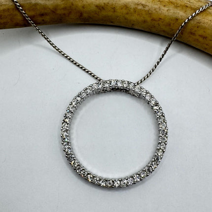 Vintage Silver Gemstone Pendant